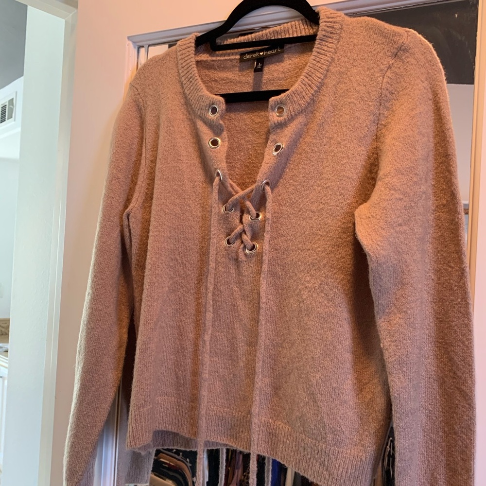 Blush sweater boxy top